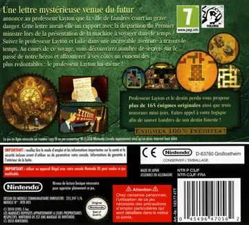 Professeur Layton et le Destin Perdu (France) box cover back